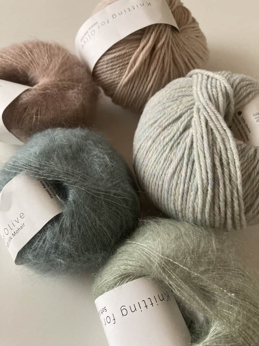 個人輸入したKnitting for oliveの毛糸